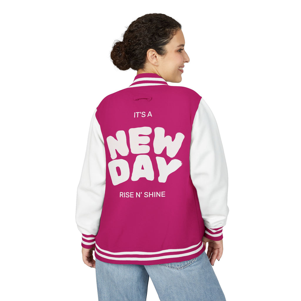 Letterman Jacket - "It's a New Day" Rise N' Shine Varsity Jacket