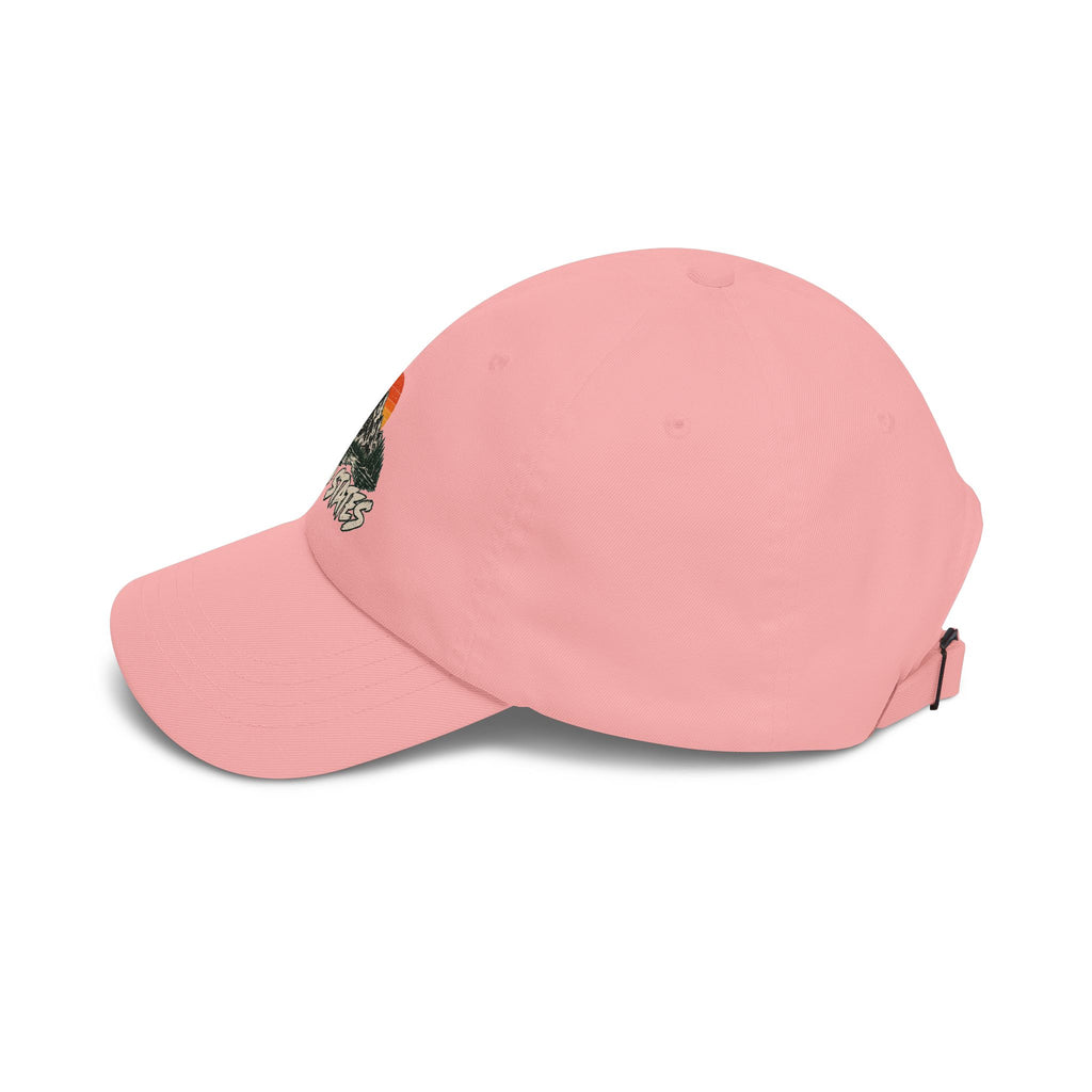 Dad Cap — 'Wild States' Mountain Sunset Embroidered Hat