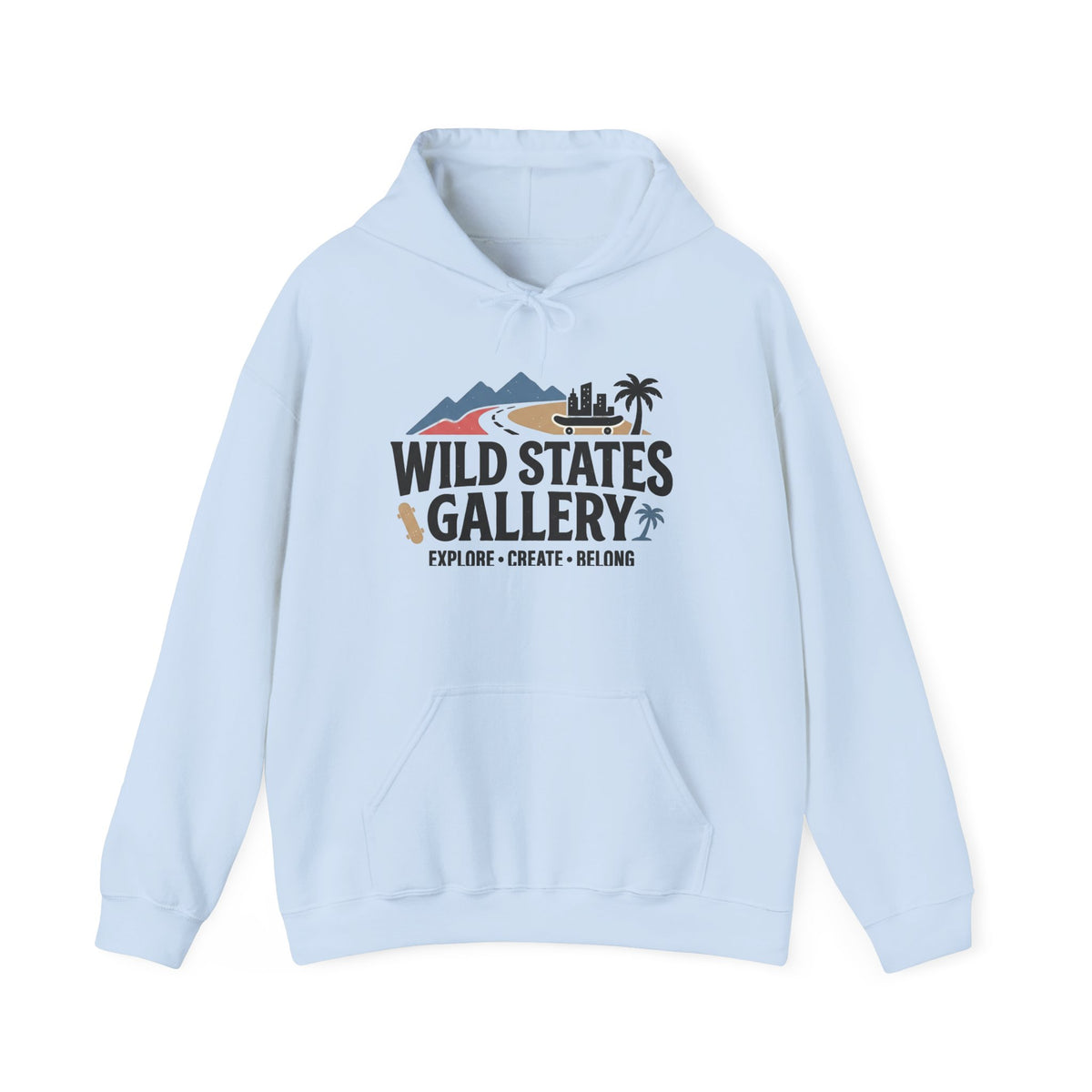 Wild States Gallery Hoodie — Retro National Parks Adventure Sweatshirt