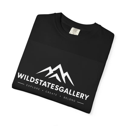 WildStatesGallery Mountain Logo T‑Shirt — Outdoor Adventure Graphic Tee