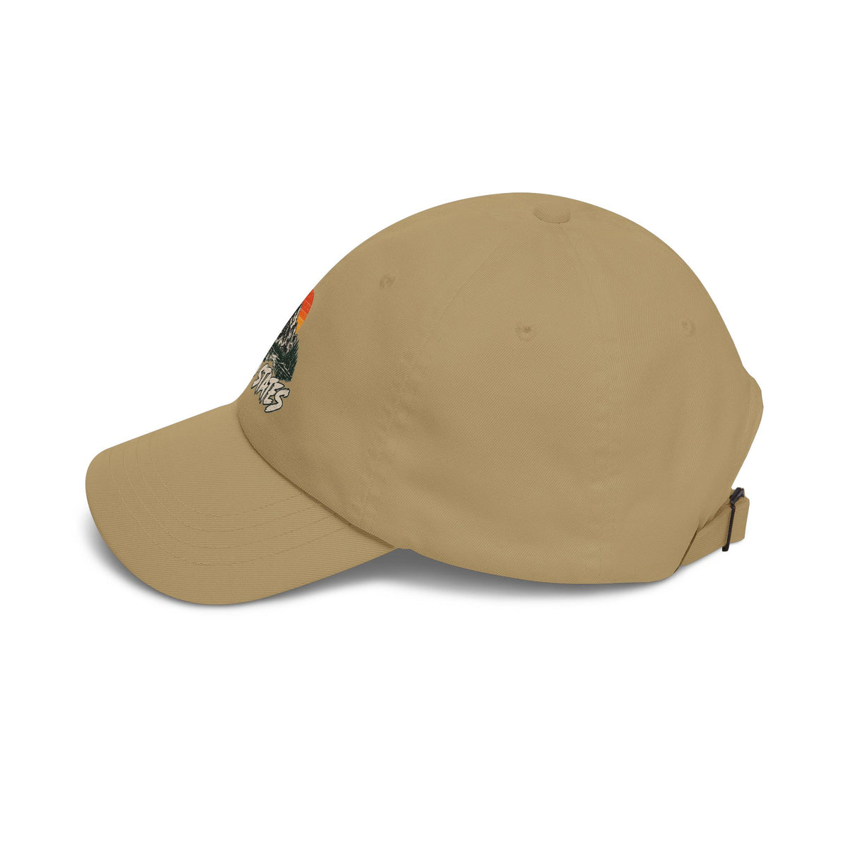 Dad Cap — 'Wild States' Mountain Sunset Embroidered Hat