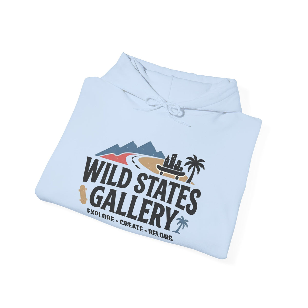 Wild States Gallery Hoodie — Retro National Parks Adventure Sweatshirt