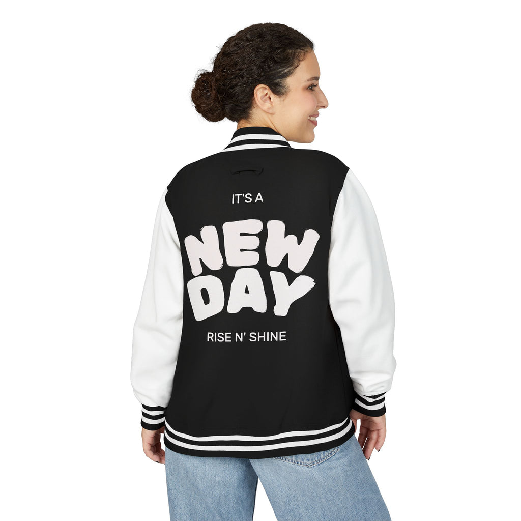 Letterman Jacket - "It's a New Day" Rise N' Shine Varsity Jacket