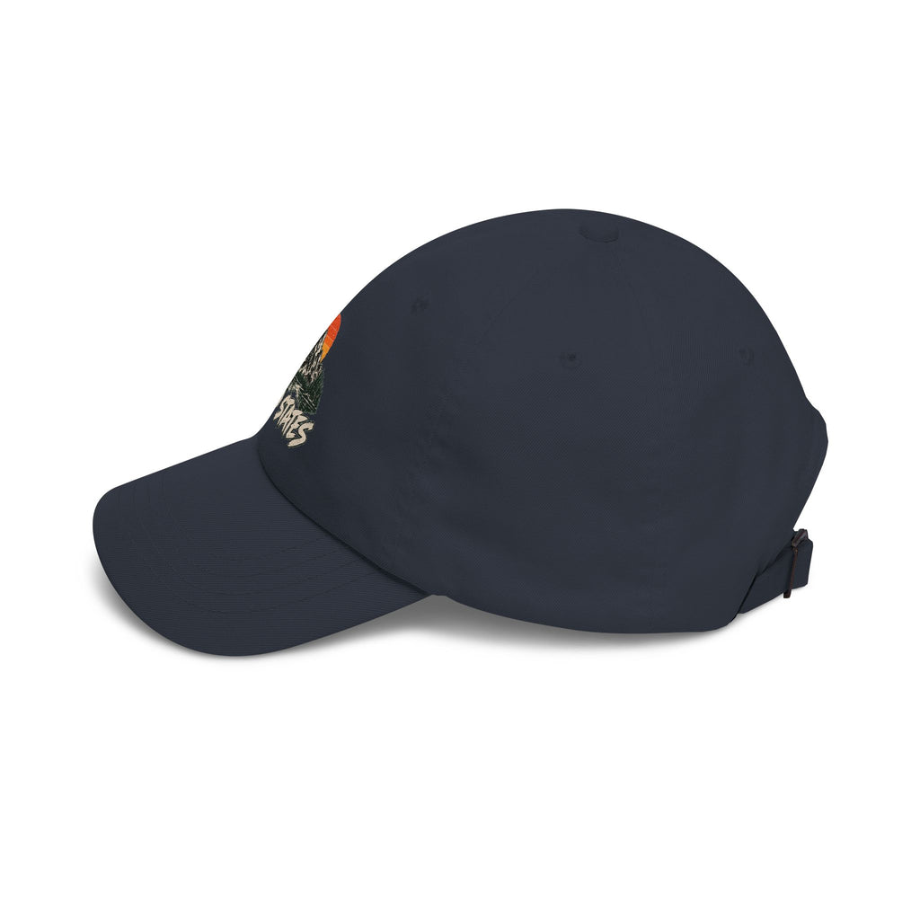 Dad Cap — 'Wild States' Mountain Sunset Embroidered Hat