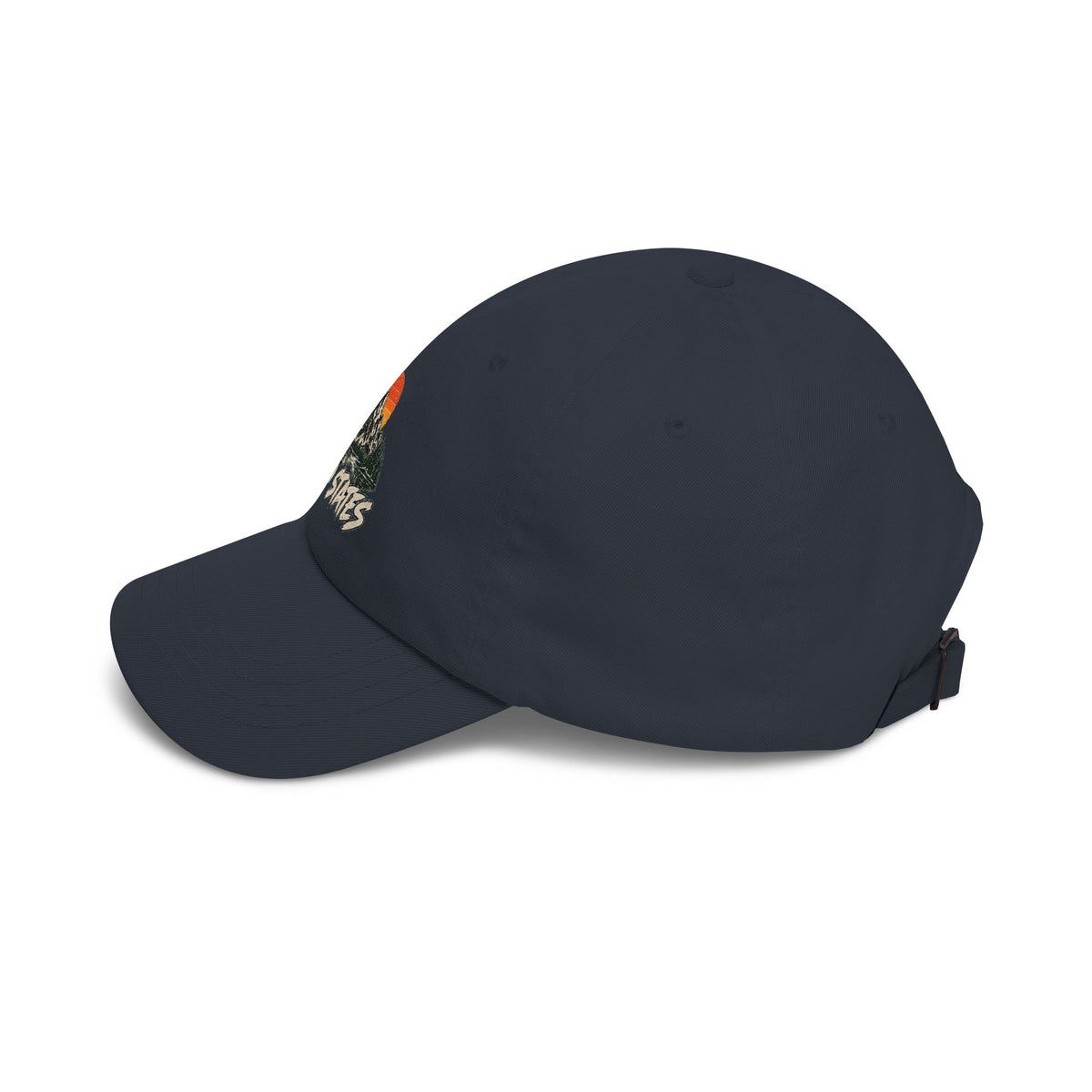 Dad Cap — 'Wild States' Mountain Sunset Embroidered Hat