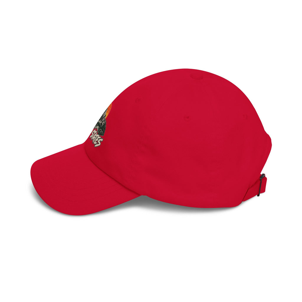 Dad Cap — 'Wild States' Mountain Sunset Embroidered Hat