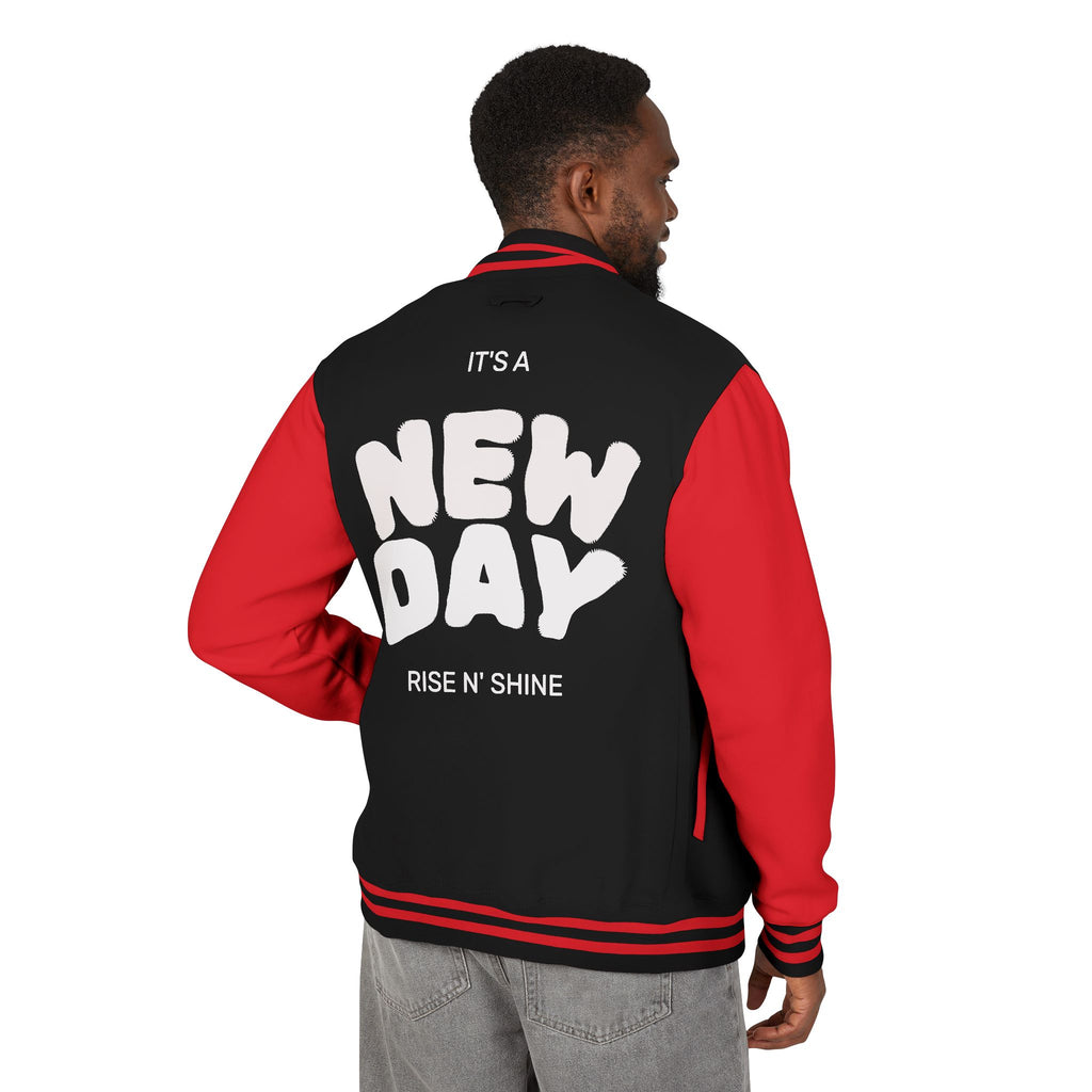 Letterman Jacket - "It's a New Day" Rise N' Shine Varsity Jacket