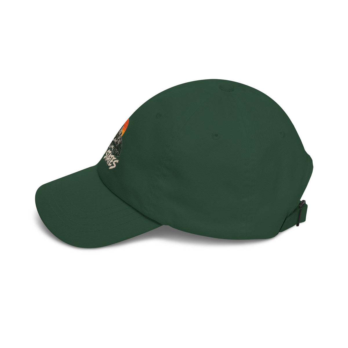 Dad Cap — 'Wild States' Mountain Sunset Embroidered Hat