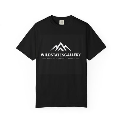 WildStatesGallery Mountain Logo T‑Shirt — Outdoor Adventure Graphic Tee
