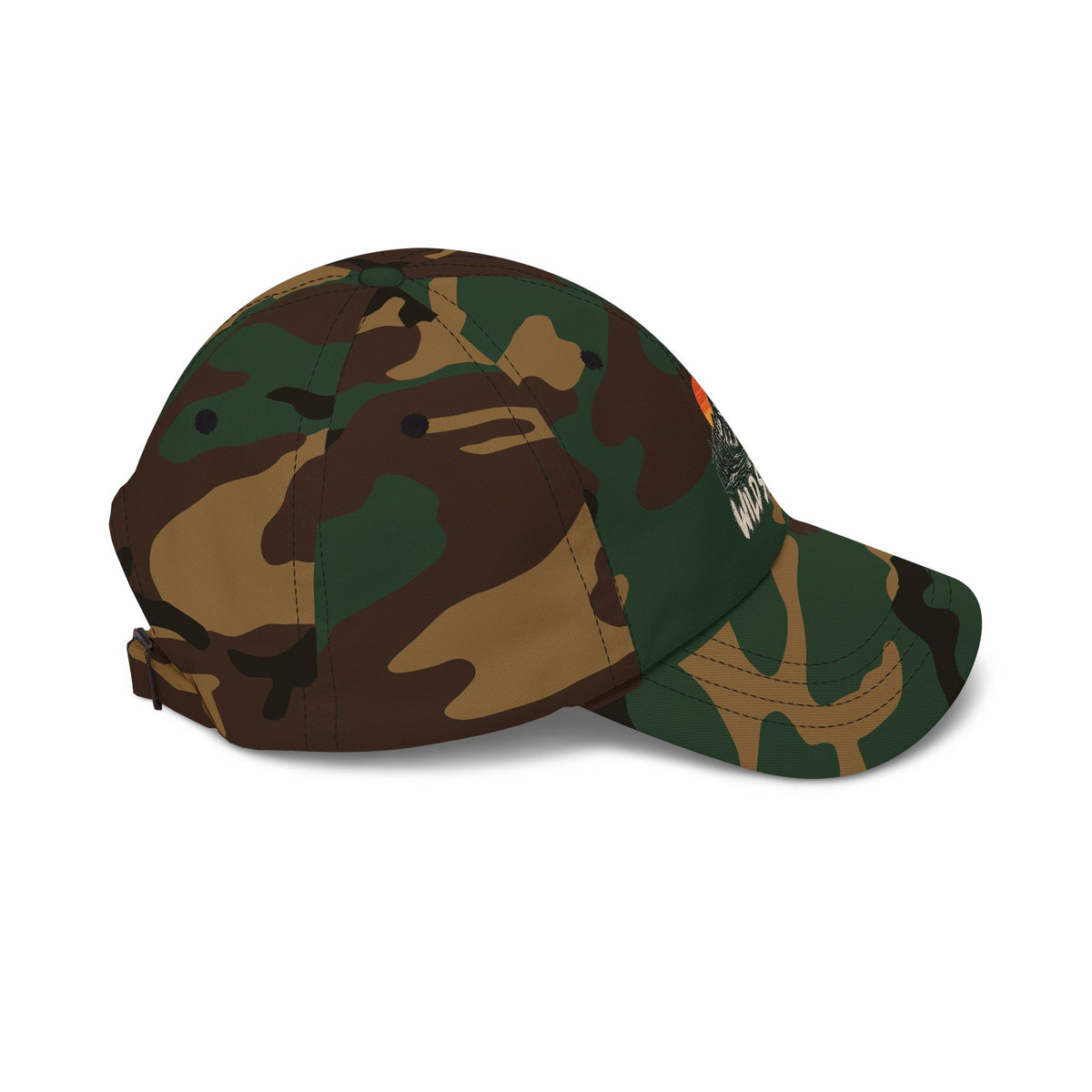 Dad Cap — 'Wild States' Mountain Sunset Embroidered Hat