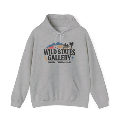 Wild States Gallery Hoodie — Retro National Parks Adventure Sweatshirt