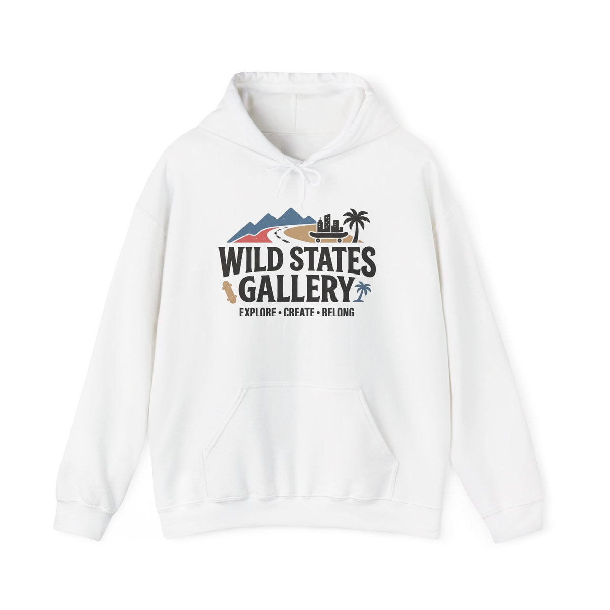 Wild States Gallery Hoodie — Retro National Parks Adventure Sweatshirt