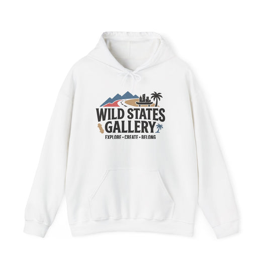 Wild States Gallery Hoodie — Retro National Parks Adventure Sweatshirt
