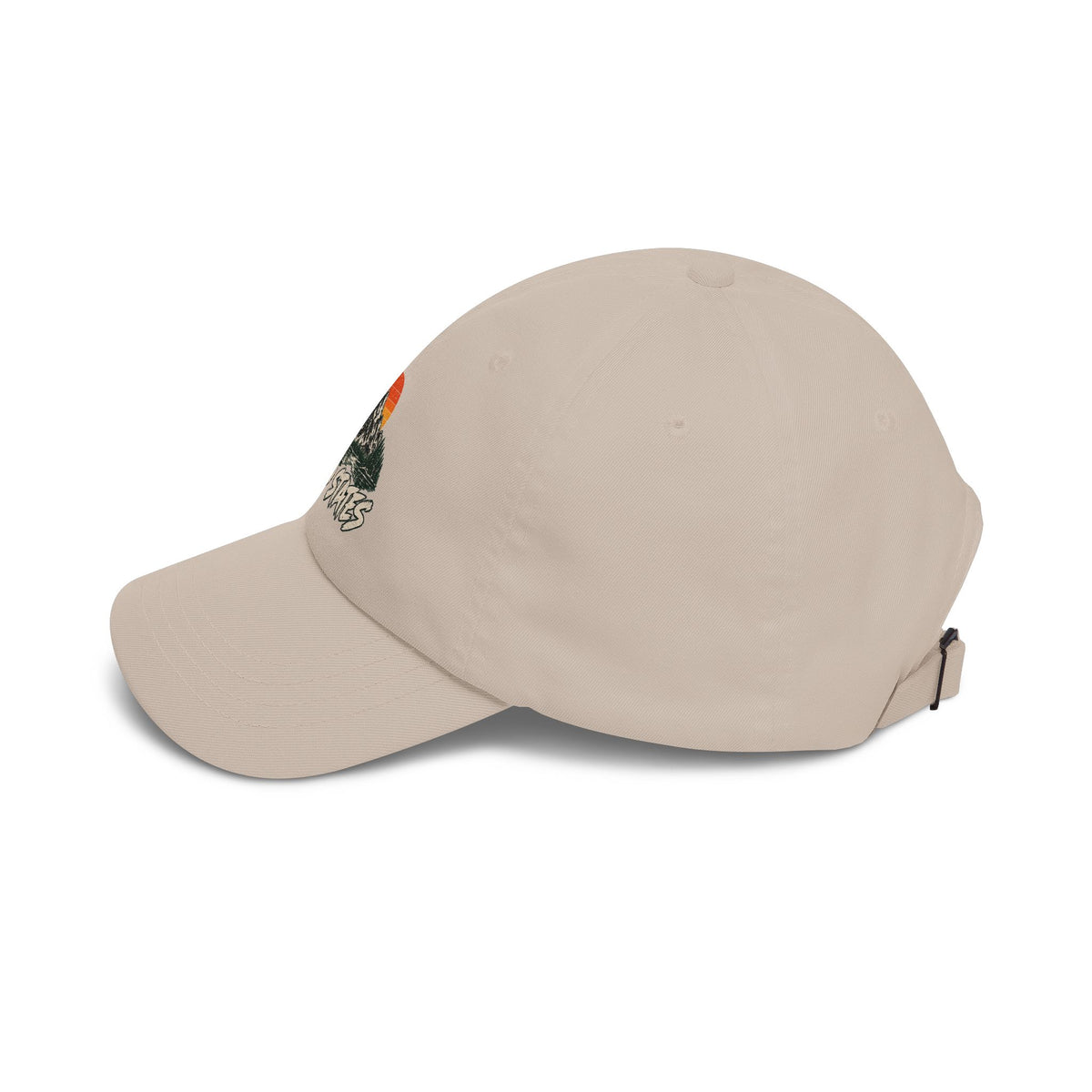 Dad Cap — 'Wild States' Mountain Sunset Embroidered Hat