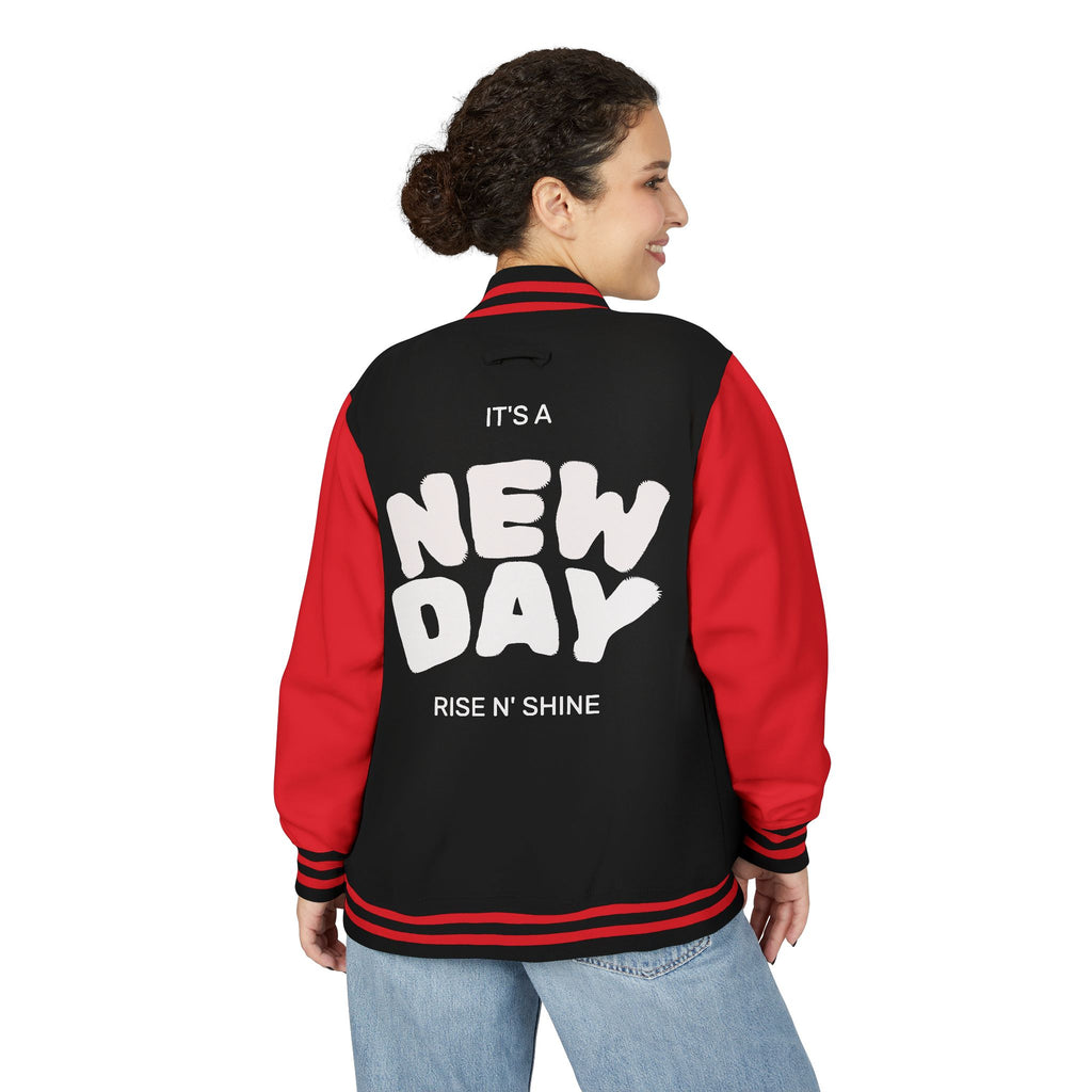 Letterman Jacket - "It's a New Day" Rise N' Shine Varsity Jacket