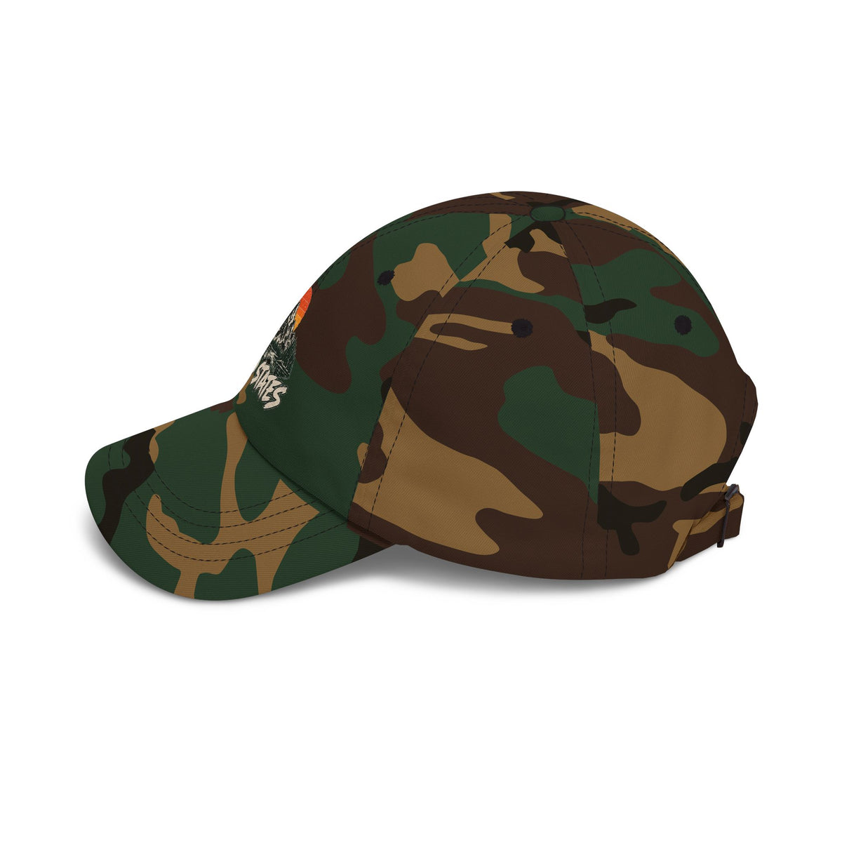 Dad Cap — 'Wild States' Mountain Sunset Embroidered Hat