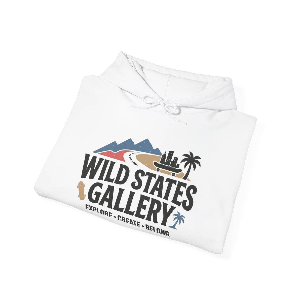 Wild States Gallery Hoodie — Retro National Parks Adventure Sweatshirt